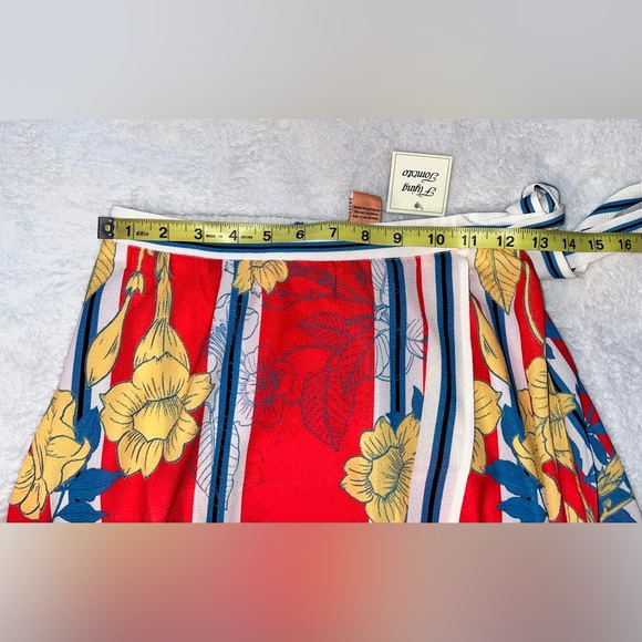 Flying Tomato Tropical Ruffle Wrap Skirt sz S NWT - Picture 4 of 6